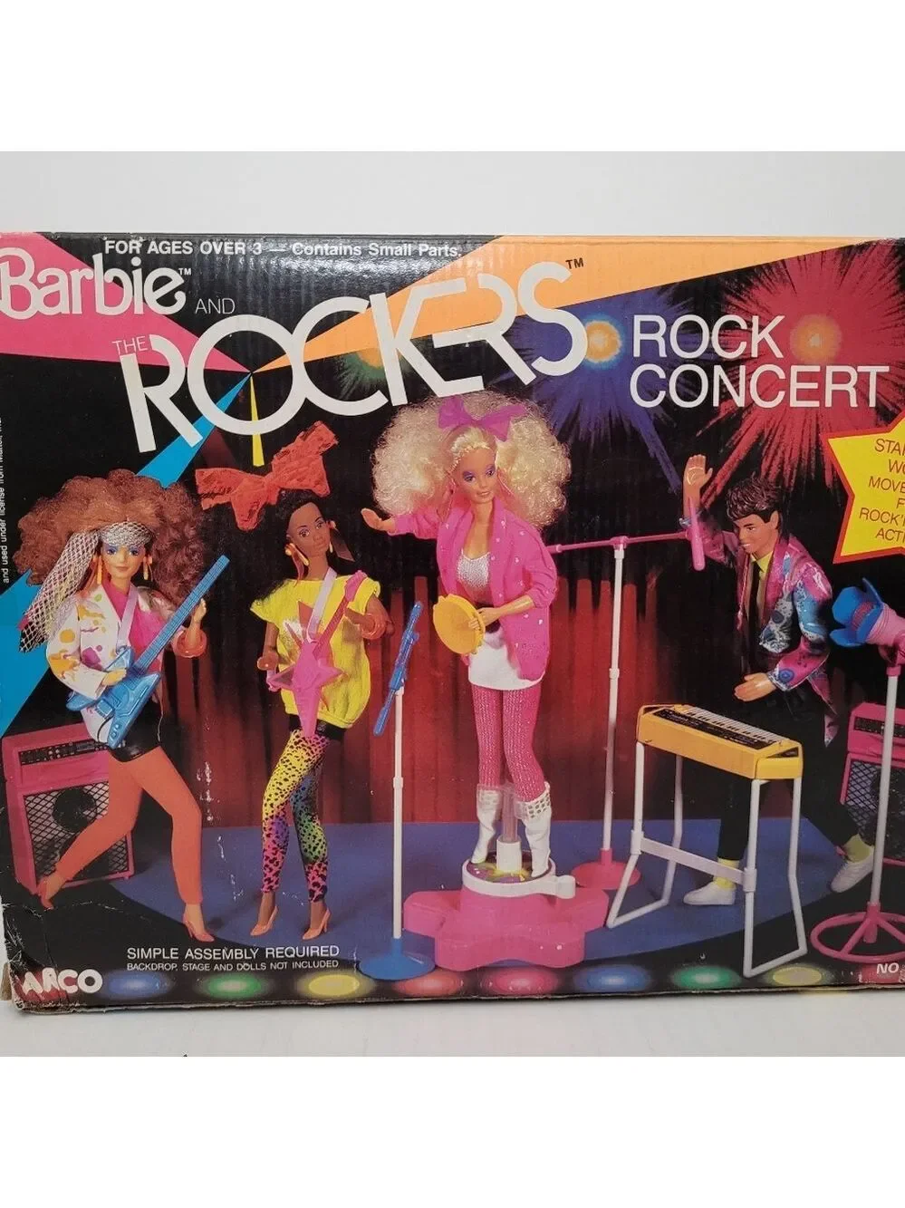 Vintage 1986 Barbie and The Rockers Concert #7743
